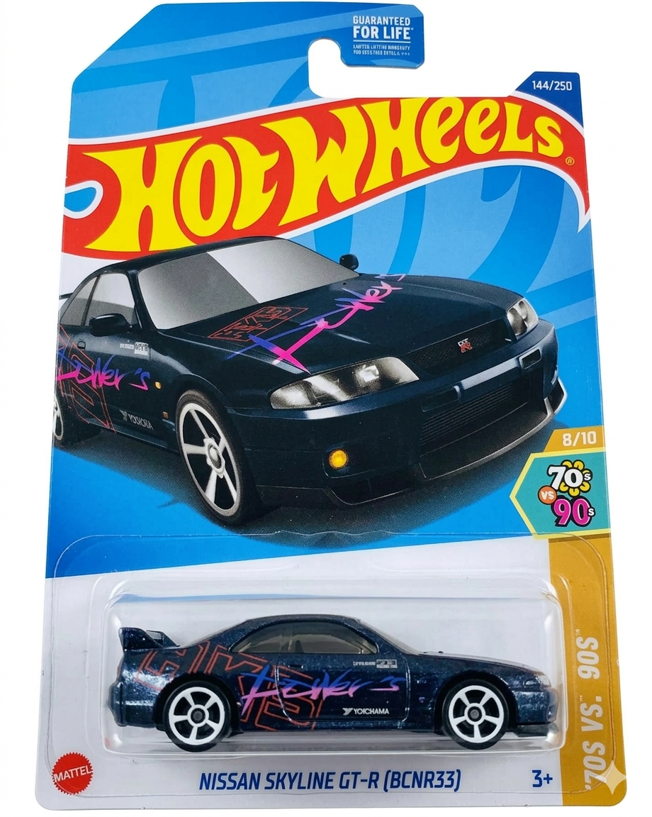 Hot Wheels 2025 H Case Nissan Skyline GT-R ( BC 1:64NR33) HKS