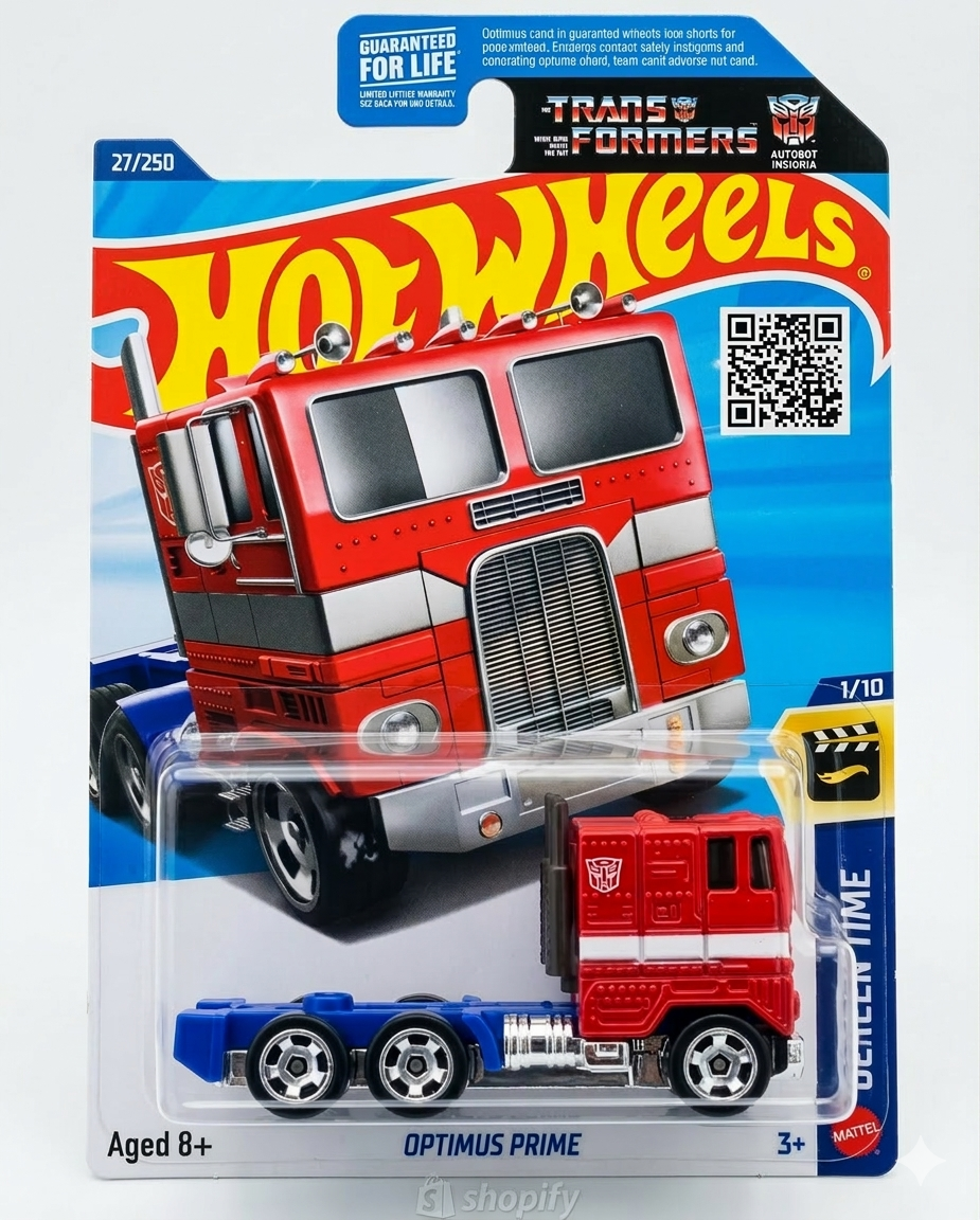 Hot Wheels 2026 27/250 Optimus Prime HW Screen Time 1/10 Transformers A123