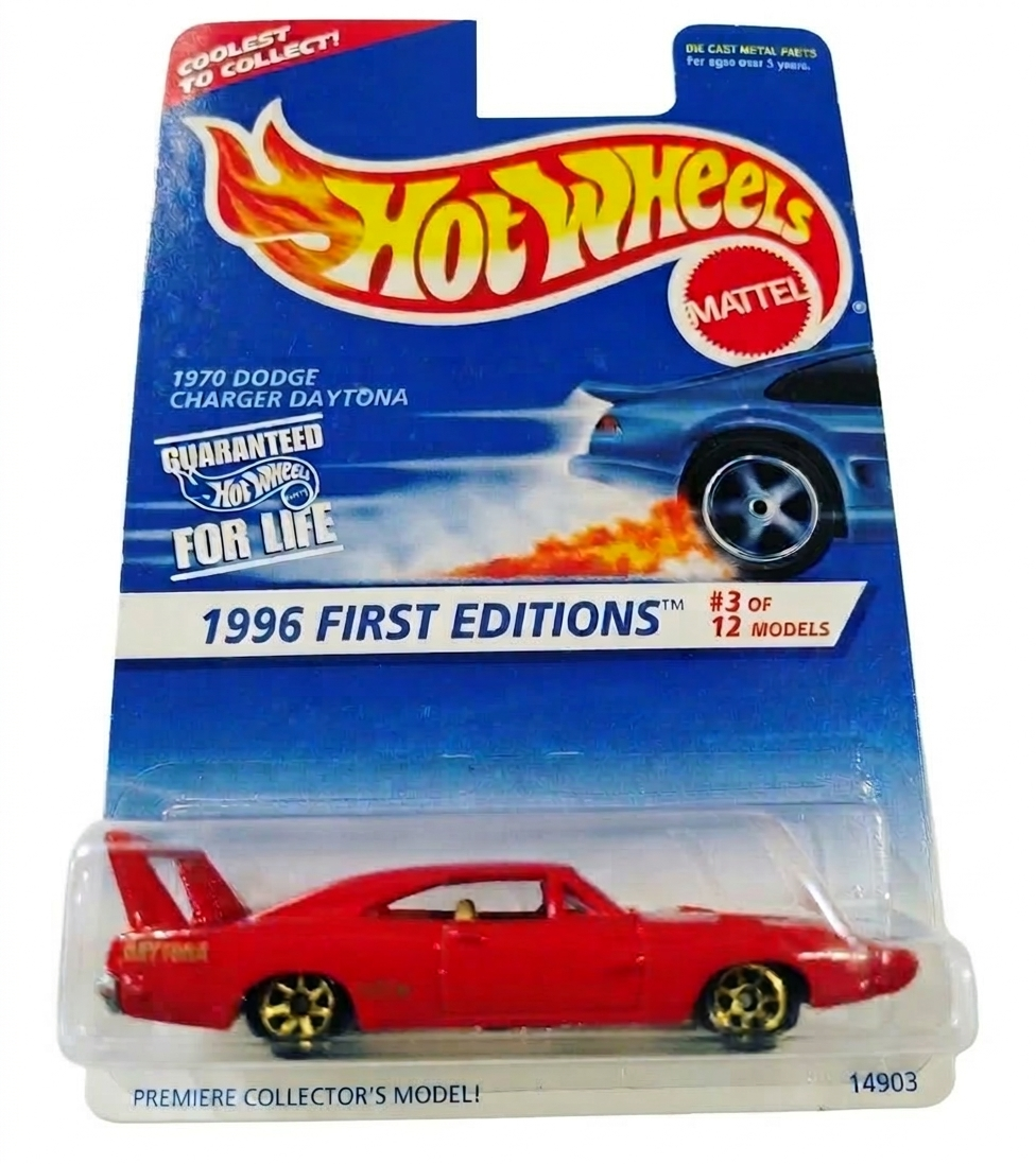 Hot Wheels 1970 Dodge Charger Daytona. '96 First Editions Sr #3 of 12