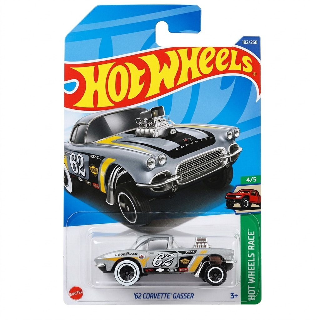 Hot Wheels 1962 Corvette Gasser 1/64 Reverse Rake