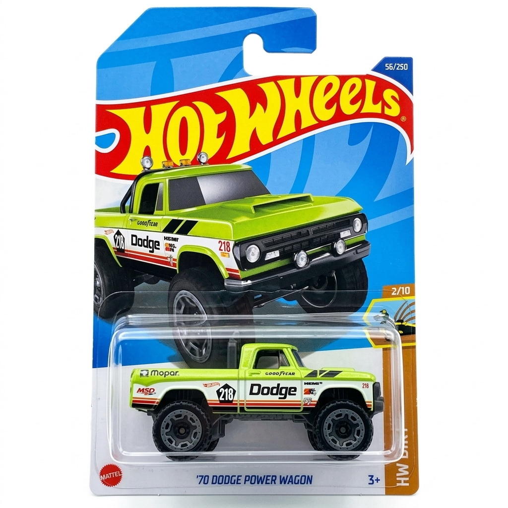 Hot Wheels 1970 Dodge Power Wagon 56/250 HW Dirt S37