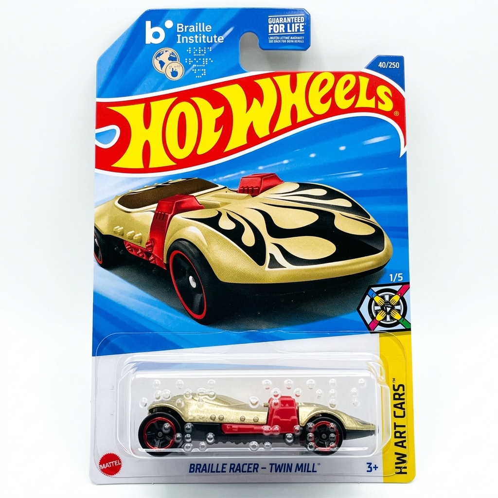 2026 Hot Wheels Braille Racer - Twin Mill 40/250 HW All Drivers Welcome 1/5