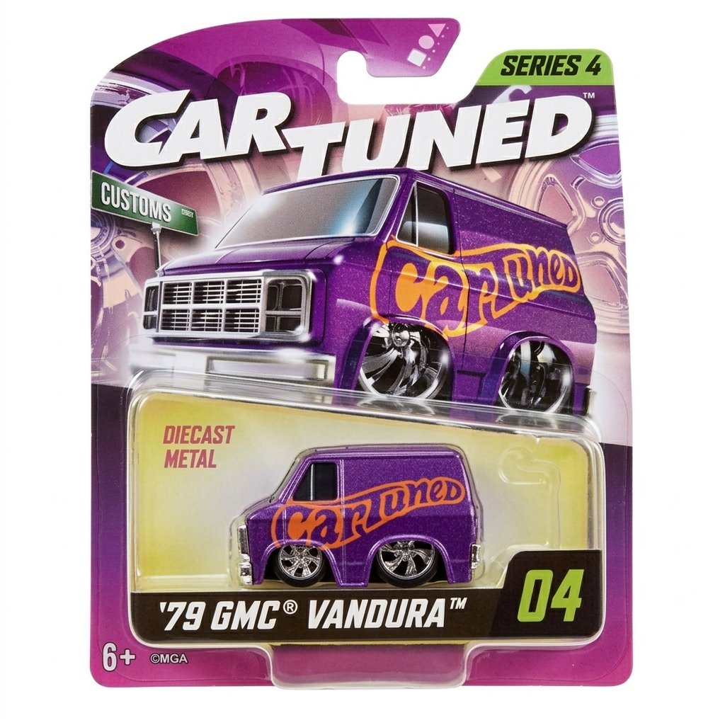 CarTuned Series 4 - 1979 GMC Vandura (Custom) - Kandy Magenta Diecast Vehicle