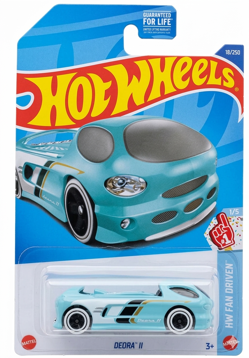 Hot Wheels 2026 Light Blue Teal Deora II 18/250 HW Fan Driven 1/5