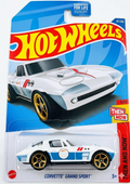 Hot Wheels 2024 Mainline – Corvette Grand Sport (White) – Then and Now 3/10 – #97/250