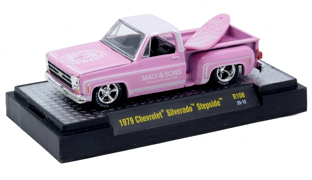 M2 Machines,1979 Chevrolet Silverado Stepside "MAUI" 1:64