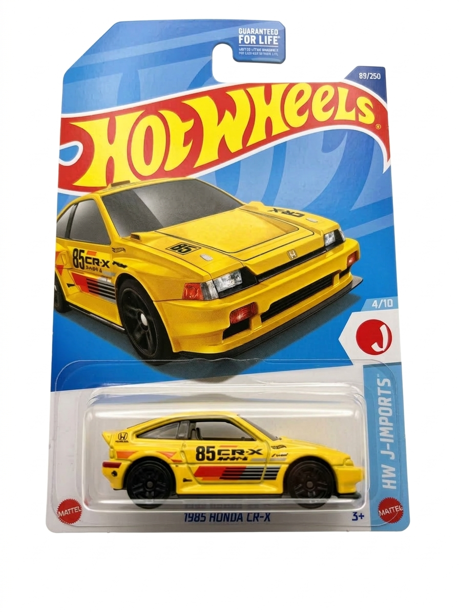 Hot Wheels Honda CR-X HW J-Imports 1:64 Yellow Black Diecast Car