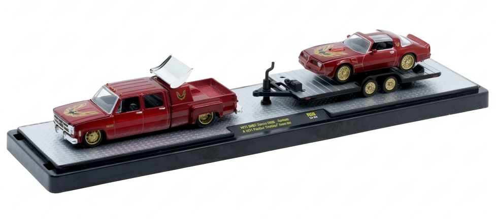 {PRE-ORDER} M2 Machines 1977 GMC Sierra 3500 – Custom & 1977 Pontiac Firebird Trans Am