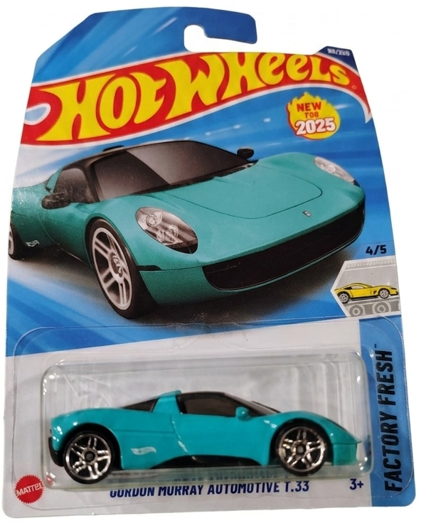 Hot Wheels toy car in packaging on a white background
