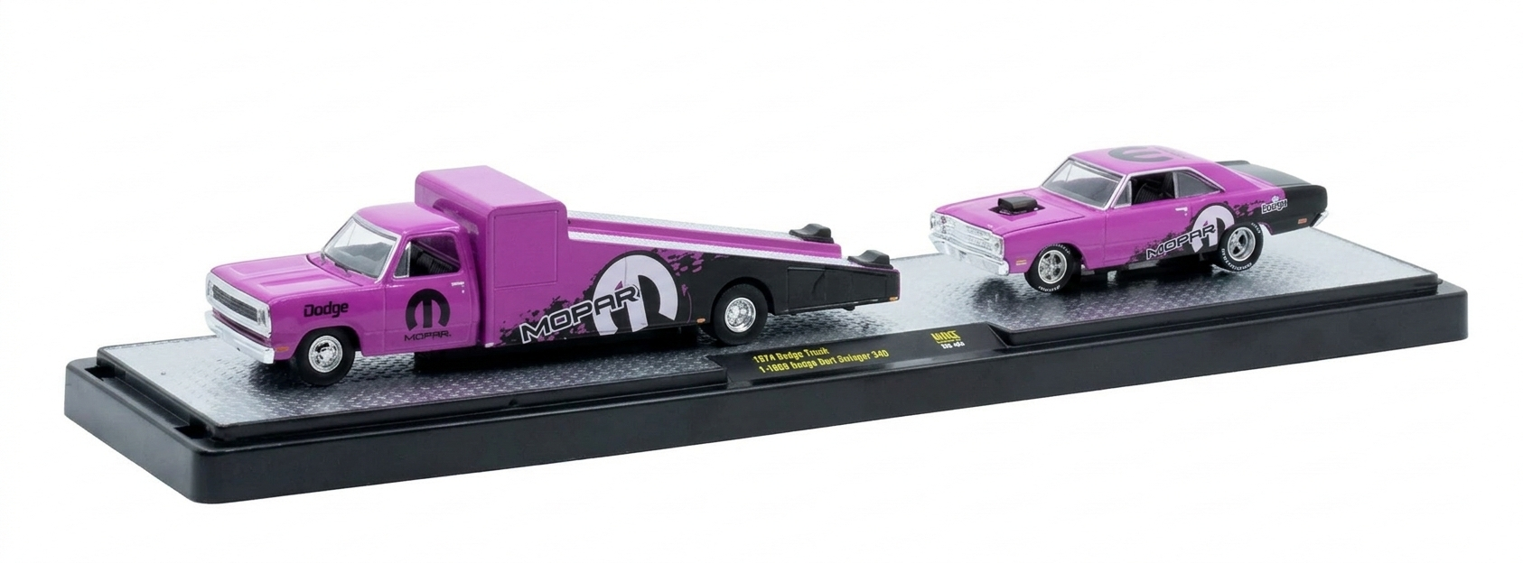 {PRE-ORDER} 1974 Dodge Truck & 1969 Dodge Dart Swinger 340 1:64